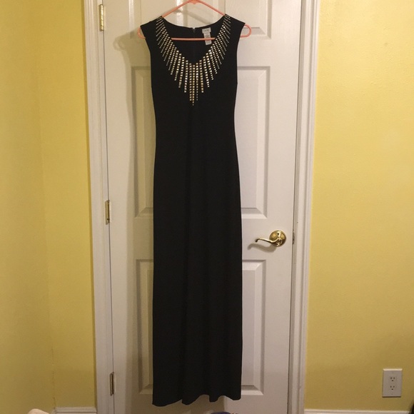 Cache floor-length black dress - Picture 1 of 6